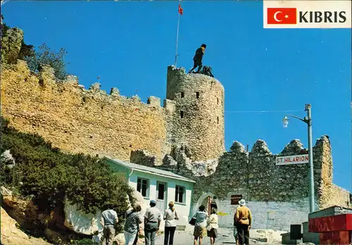 Türkei (allgemein) KIBRIS St. Hilarion kalesinde Atatürk, alte Burg-Anlage 1980