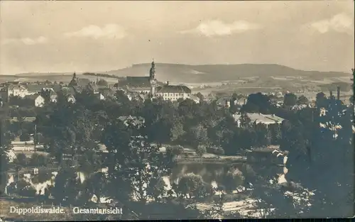 Ansichtskarte Dippoldiswalde Panorama-Ansicht Gesamtansicht 1934