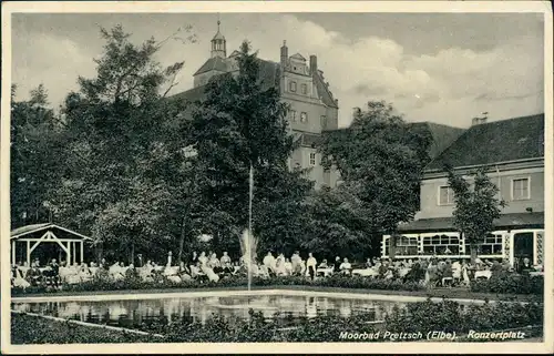 Ansichtskarte Pretzsch (Elbe)-Bad Schmiedeberg Konzertplatz 1937