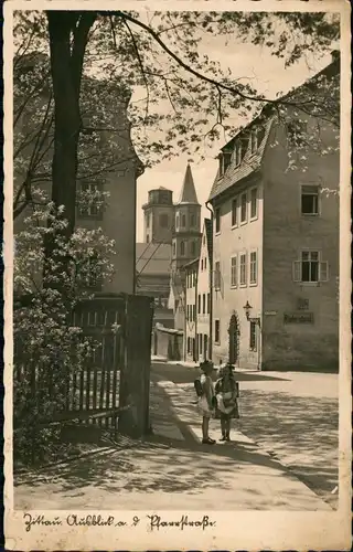 Ansichtskarte Zittau Pfarrstraße, Mädchen 1938