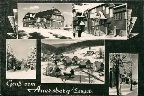 Ansichtskarte Auersberg (Erzgebirge) Umland-Ansichten im Winter 1975