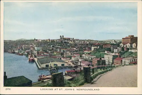 Neufundland LOOKING AT ST. JOHN'S, NEWFOUNDLAND Neufundland 1920