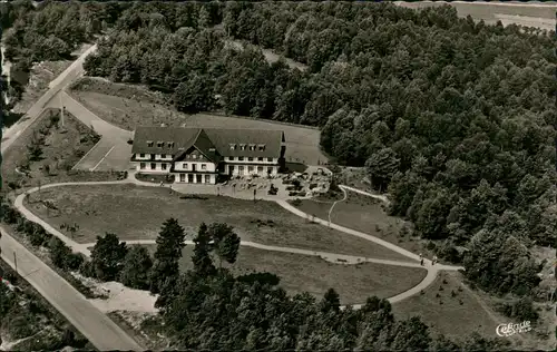 Ansichtskarte Hörste-Lage (Lippe) Luftbild Bergheim Teutoburger Wald 1958