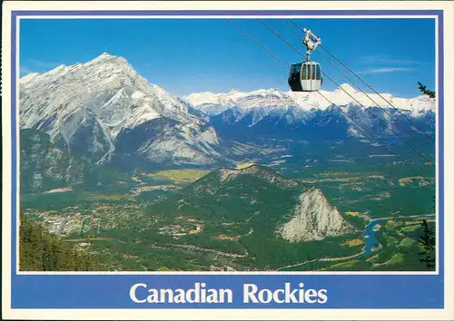 Kanada (allgemein) SULPHUR MOUNTAIN GONDOLA LIFT Overlooking Banff, Canada 1993