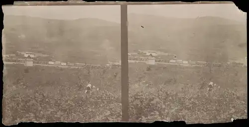 Russland Rußland Россия Eisenbahn  Haltepunkt Transbaikal 1907  3D/Stereoskopie