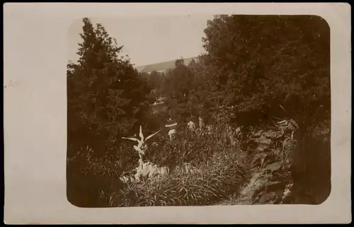 .Russland Rußland Россия Parkpartie Figuren 1908 Privatfoto Foto