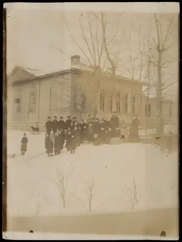 .Russland Rußland Россия Kinder vor Schule 1905 Privatfoto Foto