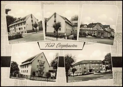 Bad Oeynhausen MB: Haus Berolina, Haus Hamburg, Gaststätte Schalk 1962
