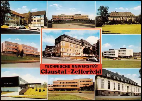 Clausthal-Zellerfeld Mehrbildkarte mit diversen Ortsansichten 1977/1974