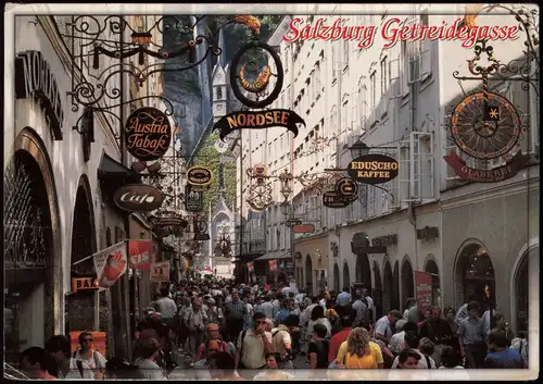 Ansichtskarte Salzburg Getreidegasse 2009