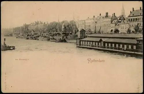 Postkaart Rotterdam Rotterdam De Boompjes - Hafen 1911