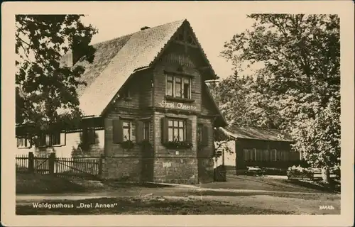 Ansichtskarte Schierke Waldgasthaus Drei Annen 1954