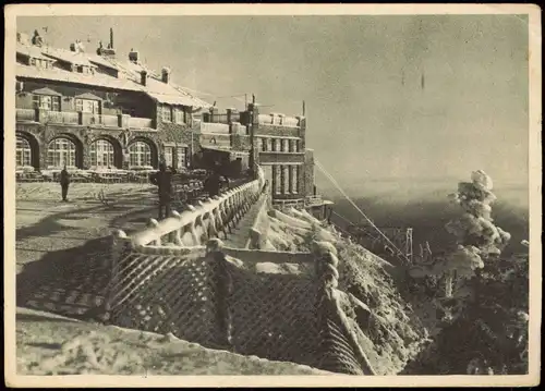 Ansichtskarte Reichenau an der Rax Bergstation im Rauhreif RAXBAHN 1942