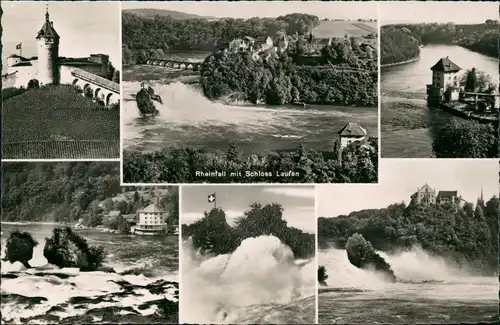 Neuhausen am Rheinfall Rheinfall, Munot Schaffhausen, Schlösschen Wörth   1960