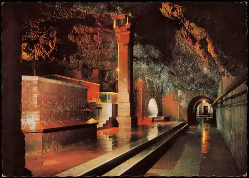 Bad Reichenhall Quellenbau  Saline ausgelaugte Höhle, entdeckt ca. 1890 1980