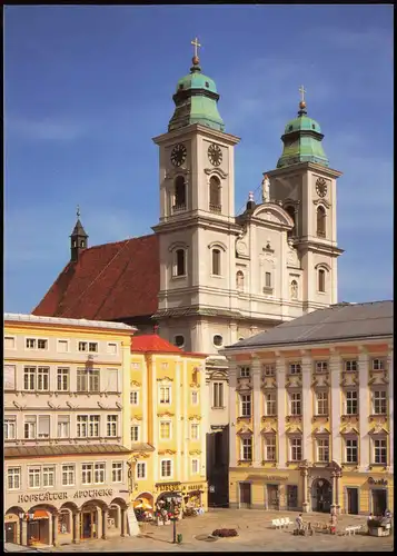 Ansichtskarte Linz Ignatiuskirche - Alter Dom 1990
