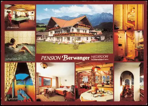 Obermaiselstein (Oberallgäu) PENSION Berwanger MB mit Innenansichten 1988