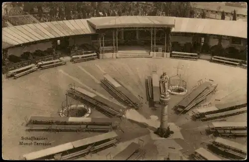 Ansichtskarte Schaffhausen Munof-Terrasse CASTELL 1910