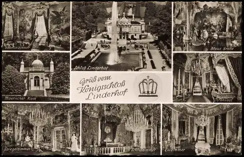 Ansichtskarte Linderhof-Ettal Schloss Linderhof MB Fotokarte 1964