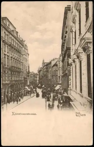 Ansichtskarte Wien Kärntnerstraße 1918