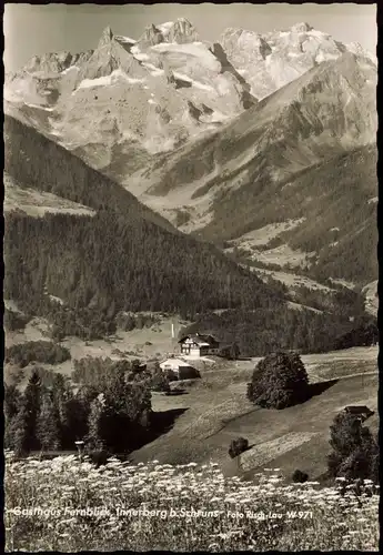 Ansichtskarte Innerberg-Bartholomäberg Fernblick, Innerberg b.Schruns 1981