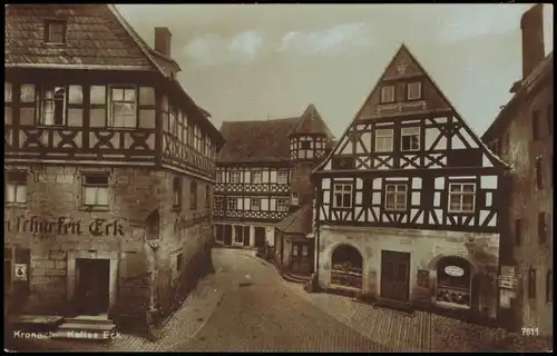 Ansichtskarte Kronach Kaltes Eck - Fotokarte 1928