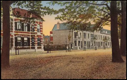 Postkaart Zwolle Zwolle Straßen Ansicht Bagijnesingel 1910