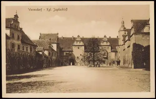 Ansichtskarte Wermsdorf Königliches Jagdschloss (Castle Building) 1910