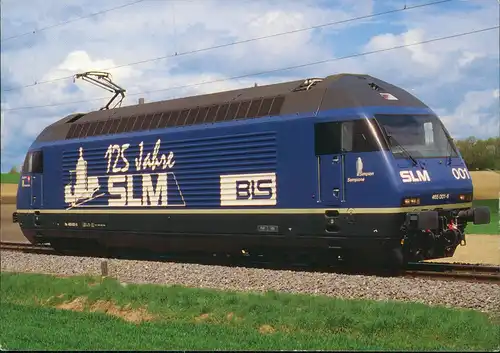 Verkehr Eisenbahn & Zug-Lokomotive BLS Re 465 001 "125 Jahre SLM" 1996