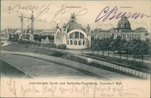 Düsseldorf Kunst- und Gartenbauausstellung Nymphäenhalle Kunstpalast 1904