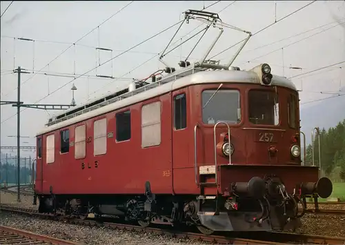 Ansichtskarte  BLS-Lokomotive Ae 4/4 Lötschbergbahn Verkehr & Eisenbahn 1980