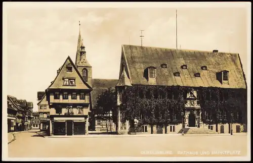 Ansichtskarte Quedlinburg RATHAUS UND MARKTPLATZ 1920