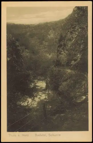 Ansichtskarte Treseburg Harz Bodetal, Schurre 1928