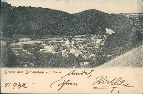 Ansichtskarte Rabenstein an der Pielach Stadtblick 1902