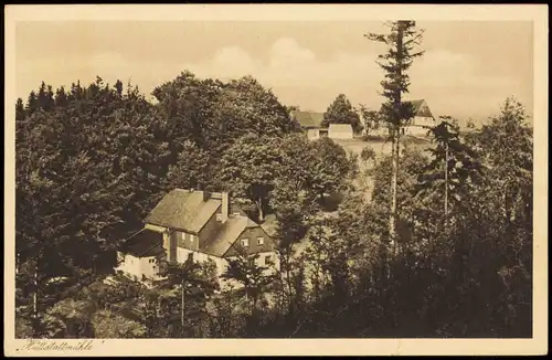 Ansprung-Marienberg im Erzgebirge Gasthaus und Sommerfrische HÜTTSTATTMÜHLE 1934