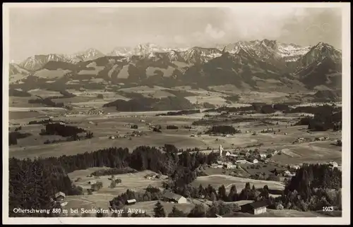 Ofterschwang Panorama-Ansicht Ofterschwang bei Sonthofen bayr. Allgäu 1930