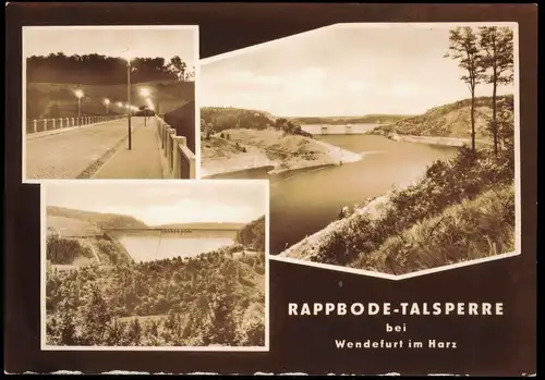 Oberharz am Brocken DDR Mehrbild RAPPBODE-TALSPERRE bei Wendefurt im Harz 1963