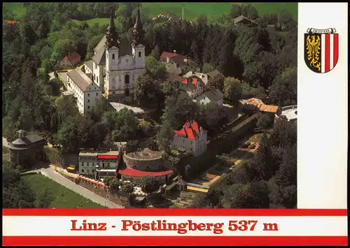 Ansichtskarte Pöstlingberg-Linz Luftbild Pöstlingberg 537 m 1993