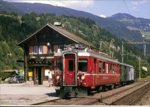 Ansichtskarte  Verkehr & Eisenbahn: Graubünden Schnellzug-Lokomotive 1990