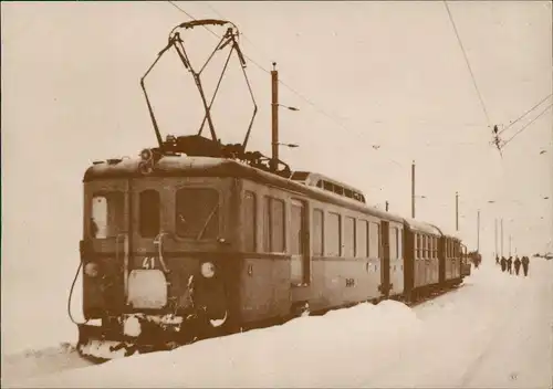 Ansichtskarte Realp Skizug mit Schöllenenbahn-BCFeh Eisenbahn 1970