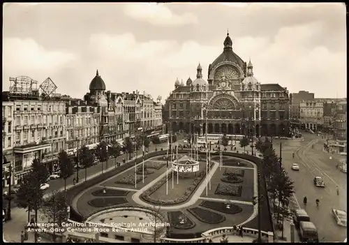 Antwerpen Anvers Bahnhof Centraal Station Koningin Astridplein 1984