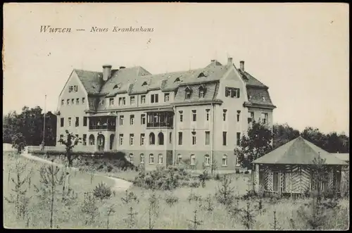 Ansichtskarte Wurzen Neues Krankenhaus 1920