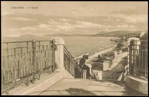 Cartoline Ancona Il Golfo, Strand 1923