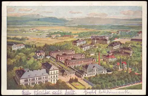 Ansichtskarte Linz Krankenhaus - Künstlerkarte 1925