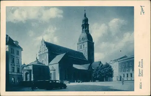 Postcard Riga Rīga Ри́га Dom 1928