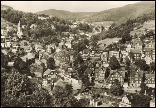 Ansichtskarte Lauscha Panorama-Ansicht zur DDR-Zeit 1980