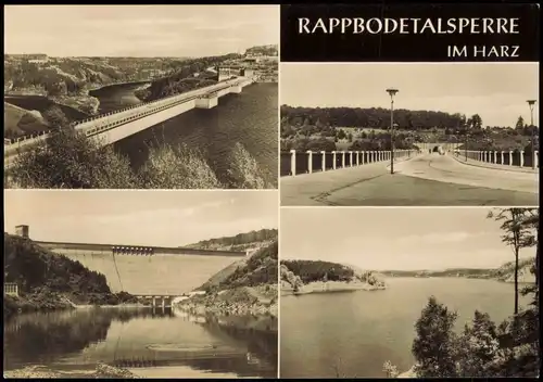 Ansichtskarte Oberharz am Brocken Rappbodetalsperre DDR Mehrbildkarte 1969