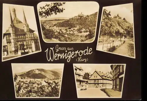 Ansichtskarte Wernigerode 5 Bild Ansicht Gruss aus... 1965