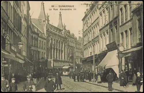 CPA Dünkirchen Dunkerque La Rue Alexandre III 1910