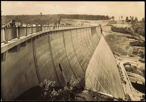 Oberharz am Brocken Die Rappbode-Talsperre im Harz zur DDR-Zeit 1969